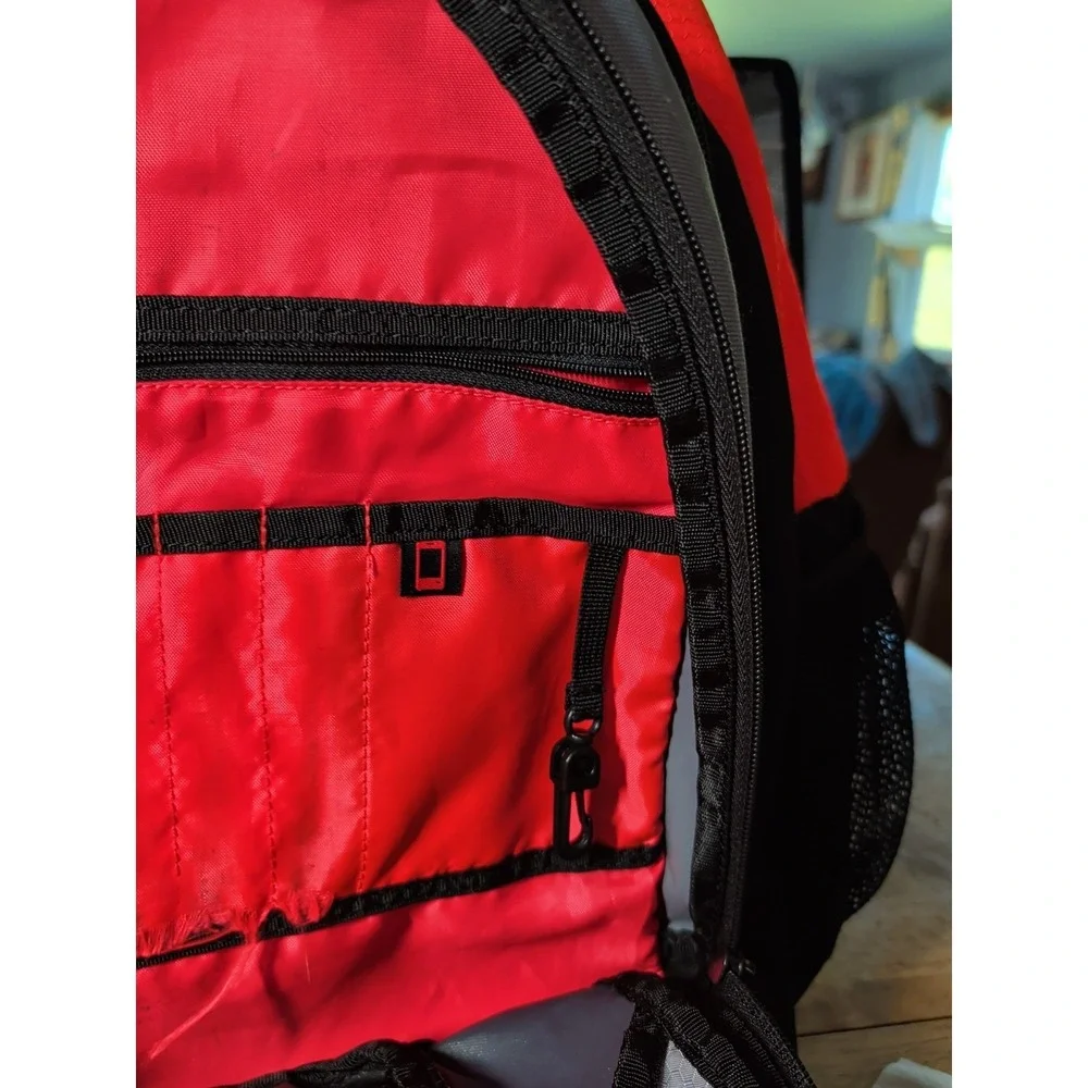Adidas Load Spring Backpack Black/Orange/pink Back To School‎ Used Good Shape